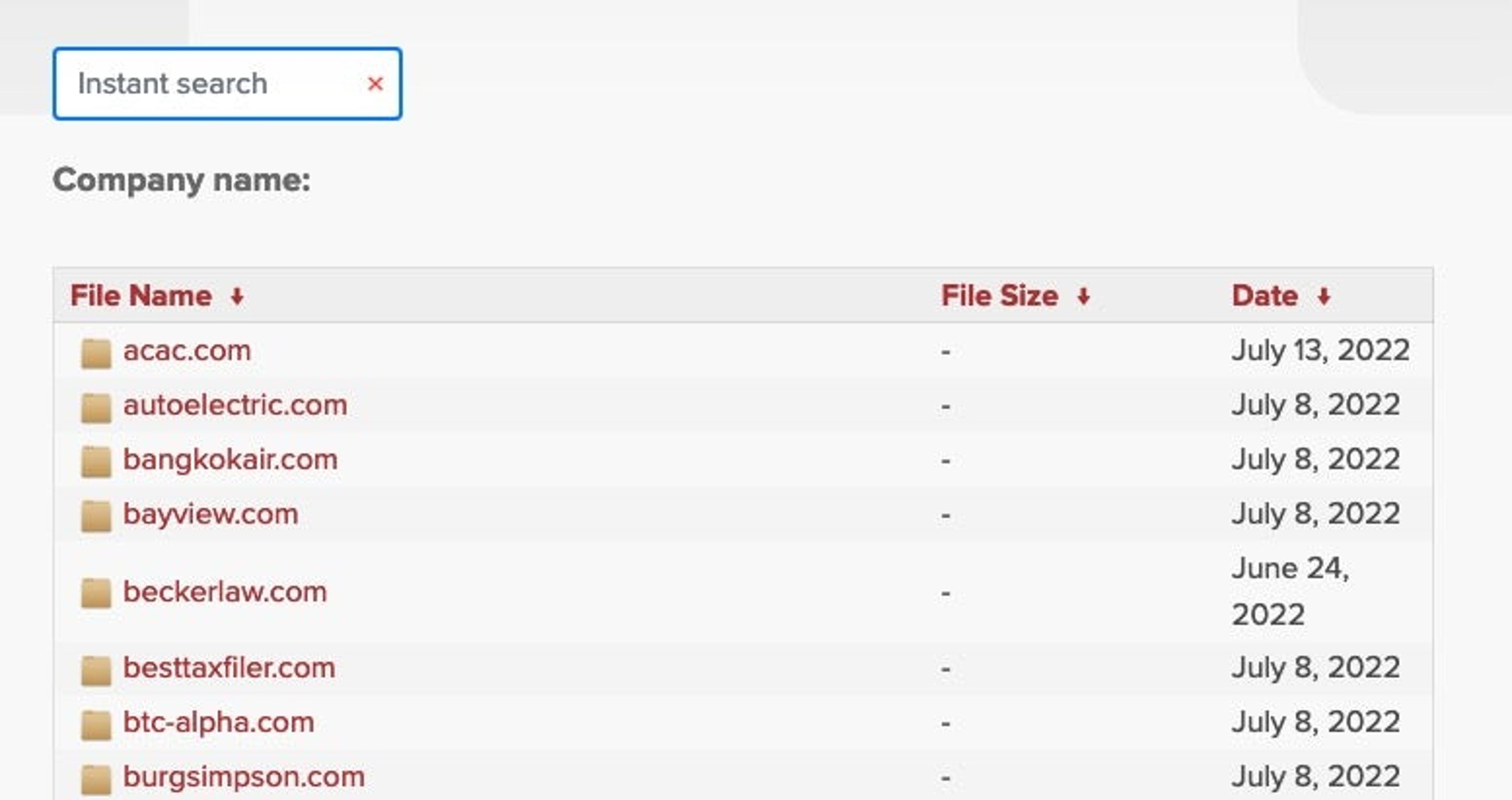 Updated LockBit leak site with new Search feature