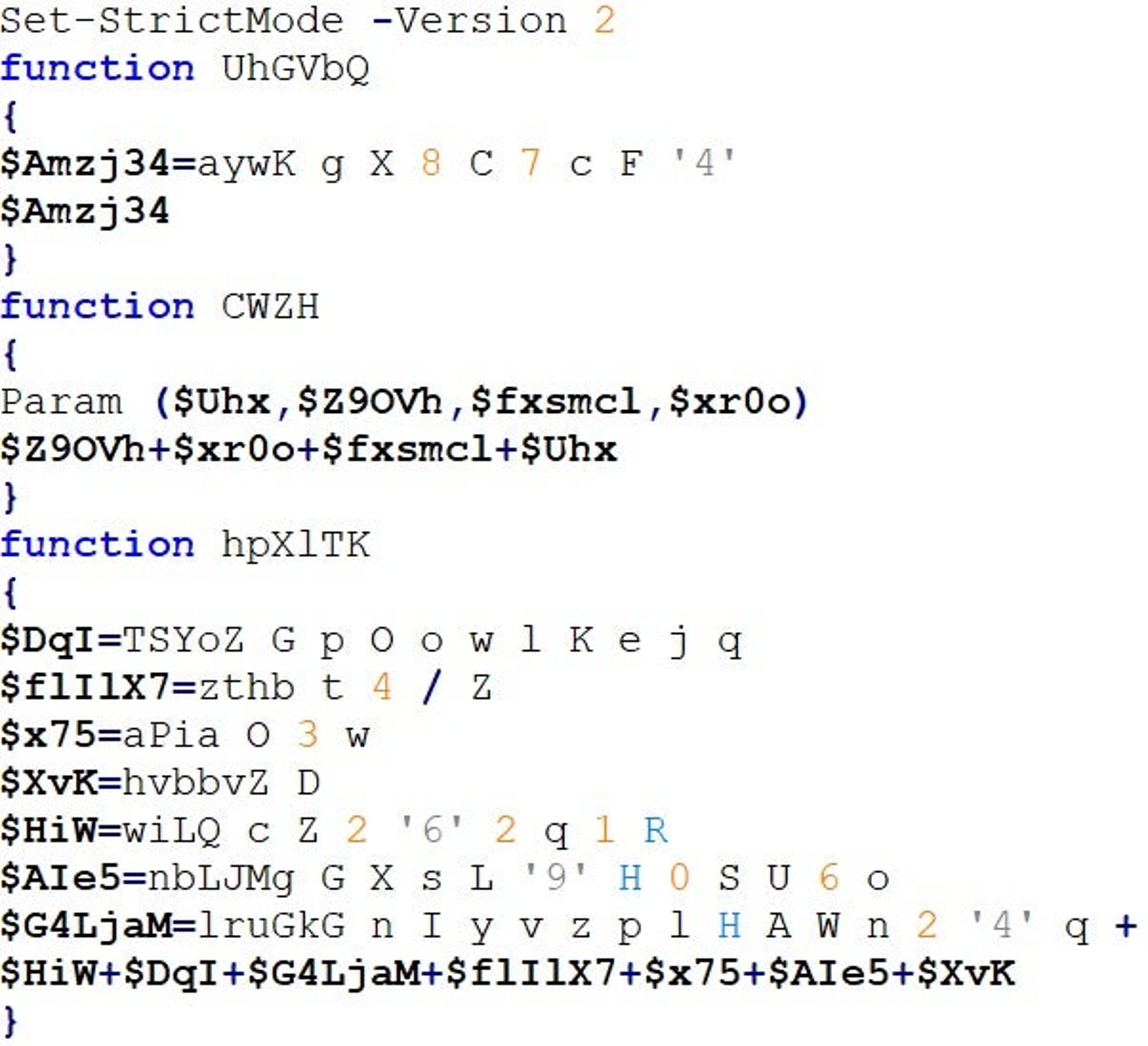 Powertrash snippet of code
