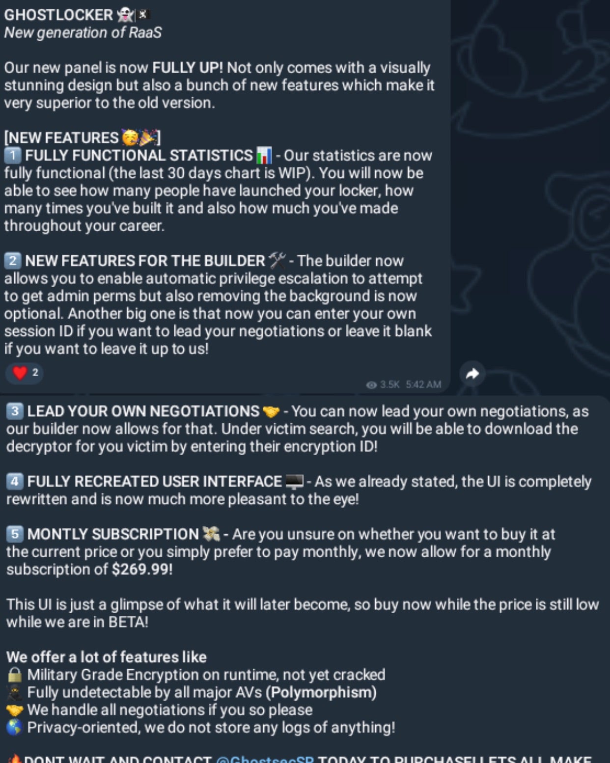 GhostLocker Ransomware - Advertise | SentinelOne