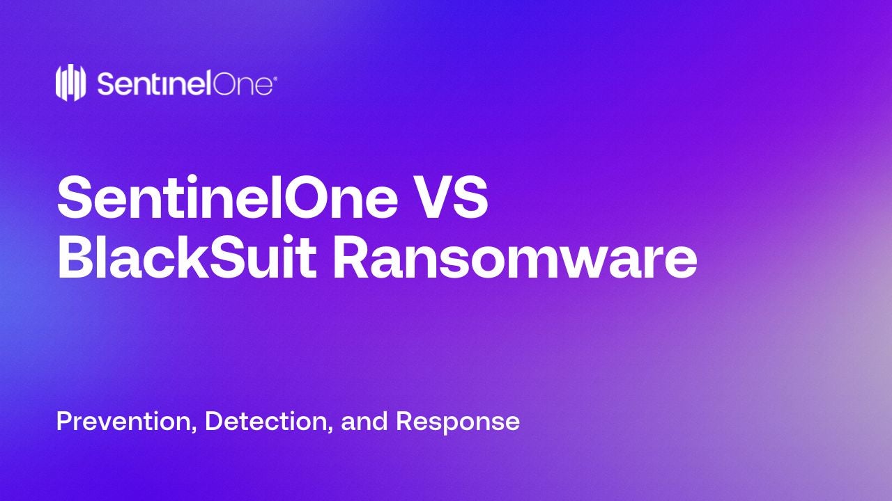 BlackSuit Ransomware - Featured Image | SentinelOne