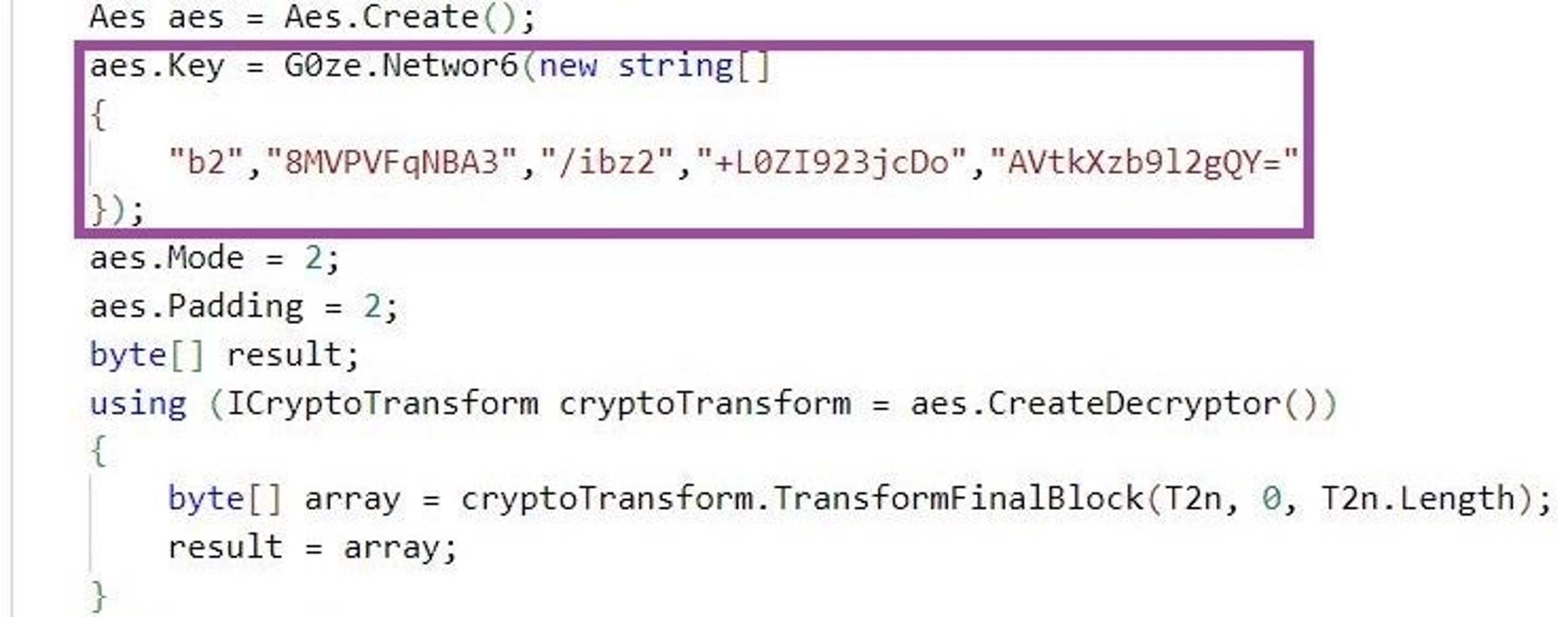 String decryption