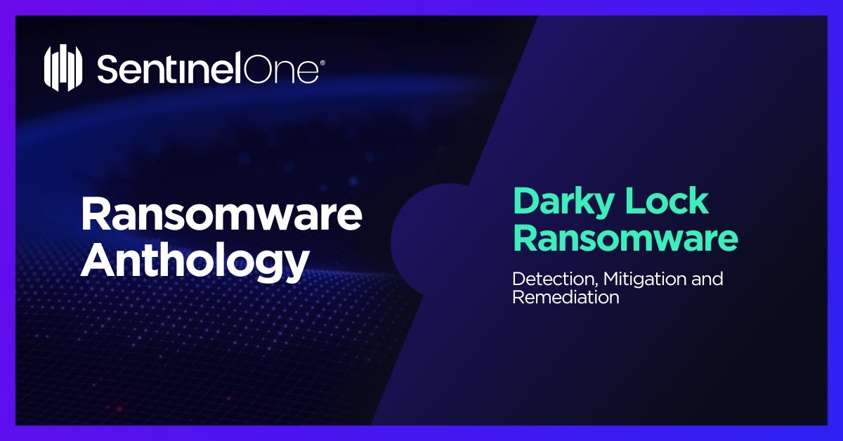 Darky Lock Ransomware - Featured Image | SentinelOne