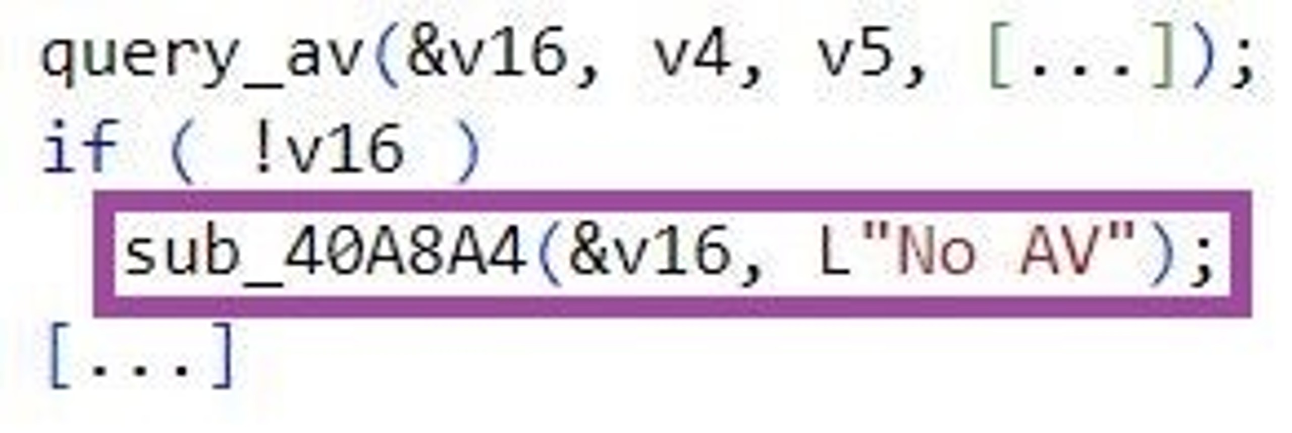 String indicating that no anti-virus solution has been detected: Micropsia