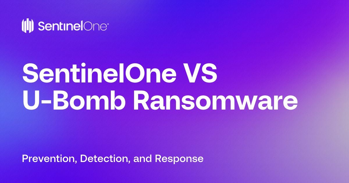 U-Bomb Ransomware - Featured Image | SentinelOne