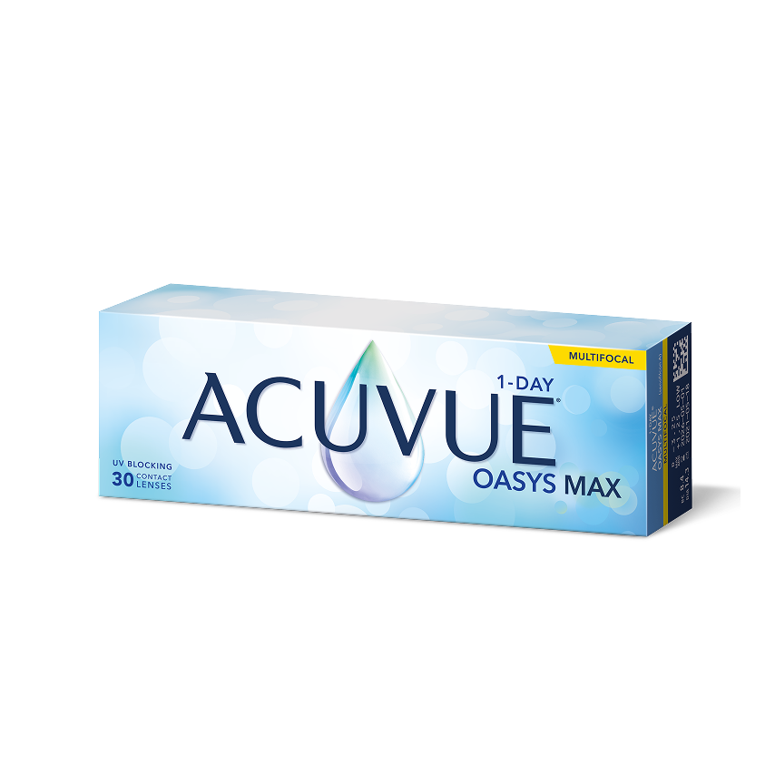 Упаковка контактных линз ACUVUE® OASYS 1-Day Max Multifocal