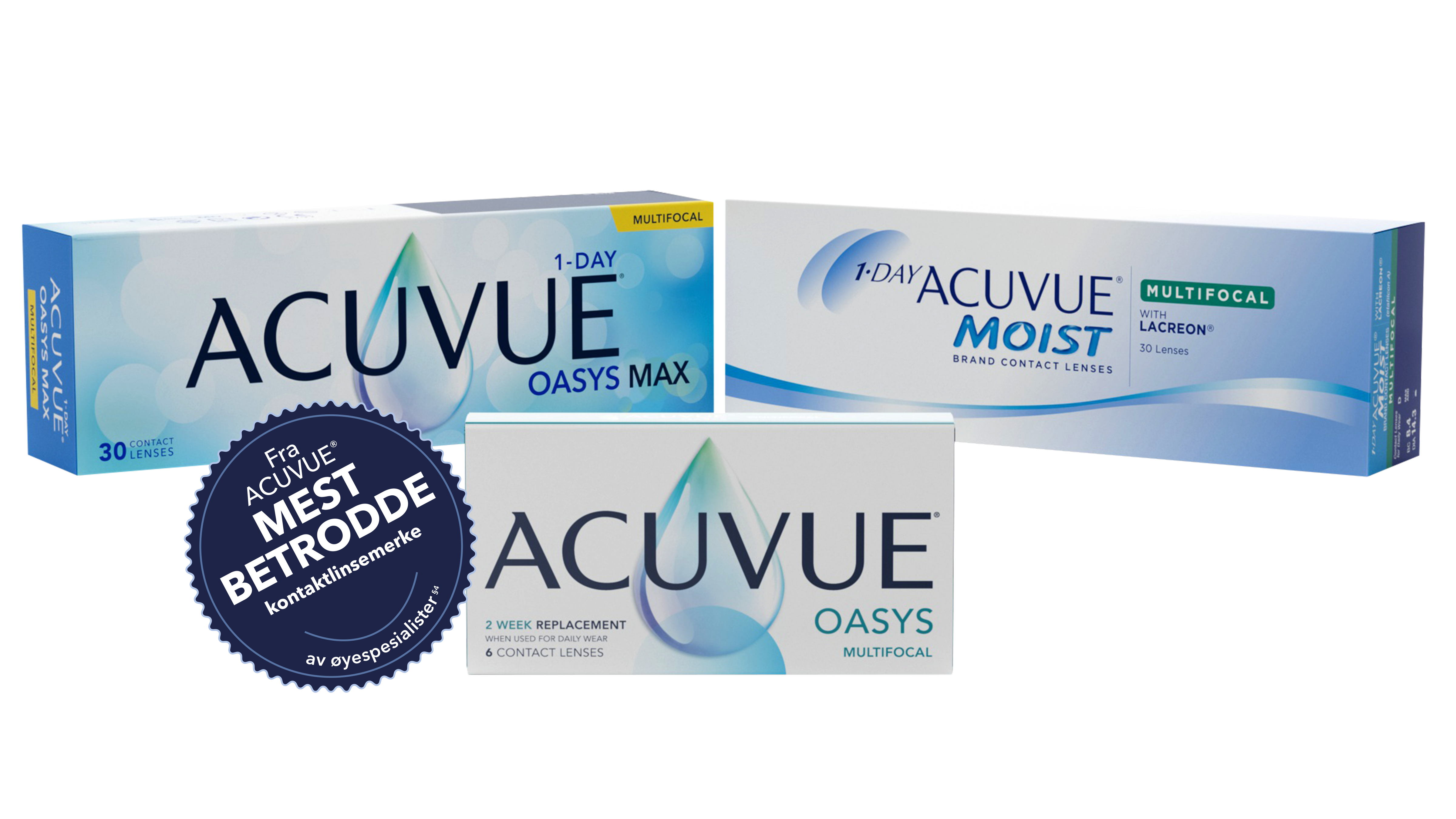 ACUVUE family packshots