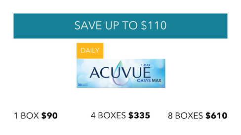 Pack shot of ACUVUE® OASYS MAX 1-Day 30pcs