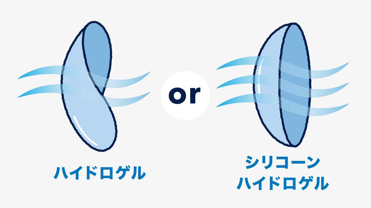 ハイドロゲル or シリコーンハイドロゲル ハイドロゲル or シリコーンハイドロゲル
