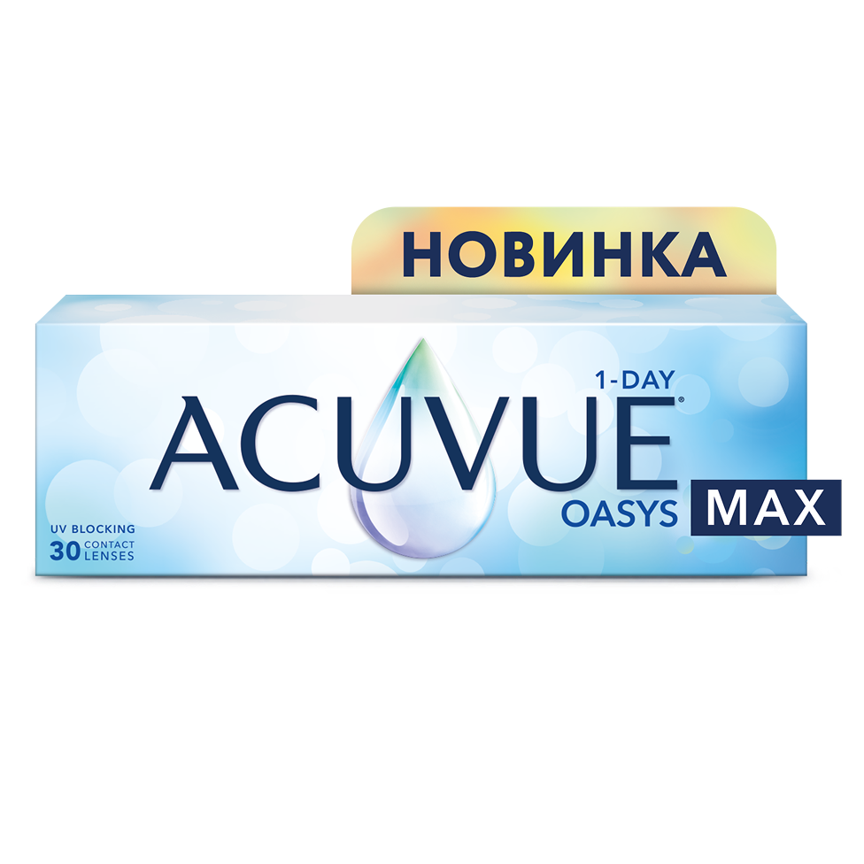 Упаковка контактных линз ACUVUE® OASYS MAX 1-Day