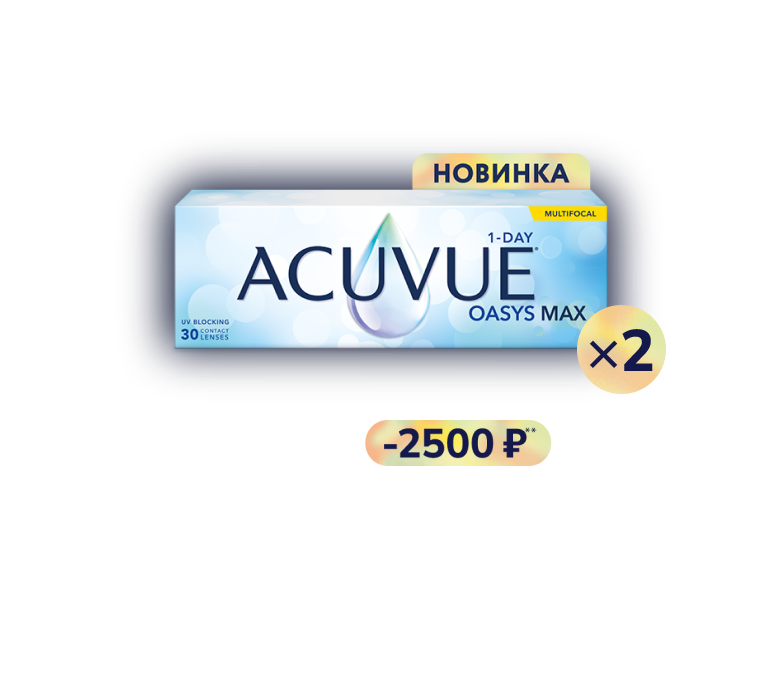 Упаковка линз ACUVUE® OASYS MAX 1-Day MULTIFOCAL