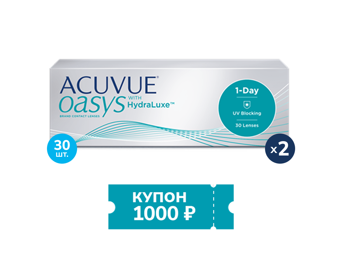 ACUVUE® OASYS 1-DAY with HydraLuxe®