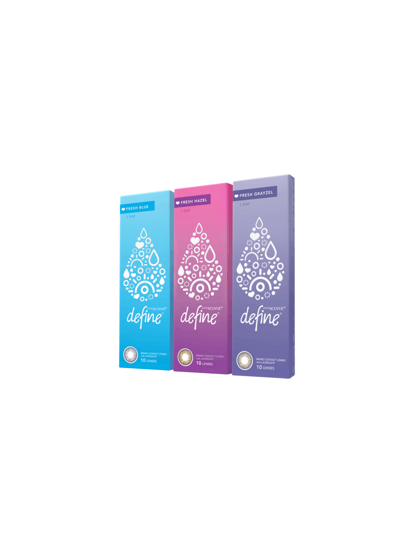  1-DAY ACUVUE® DEFINE® WITH LACREON® FRESH COLLECTION – 10pcs/boks