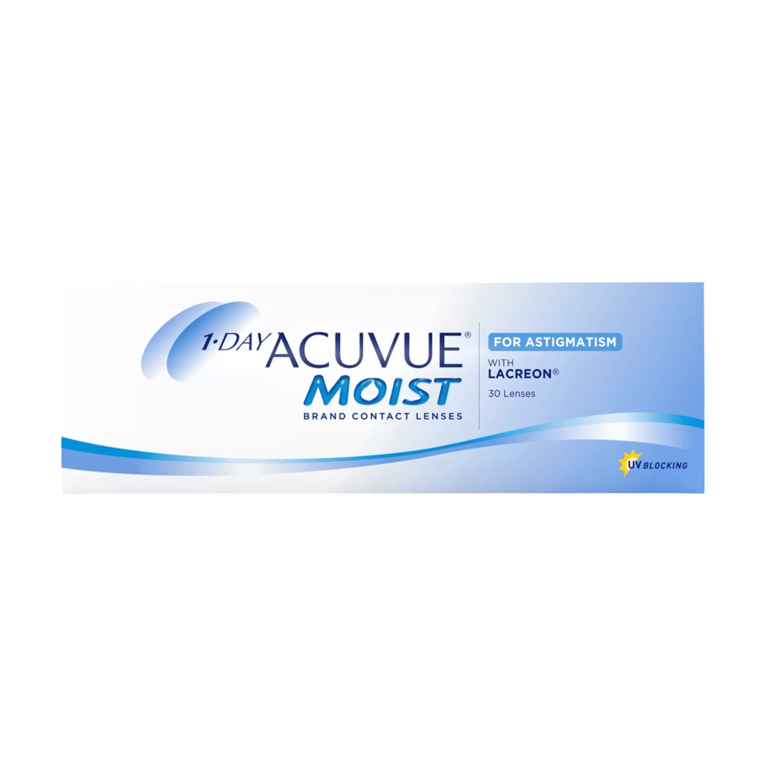 ACUVUE OASYS Hydraluxe for Astigmatism box.