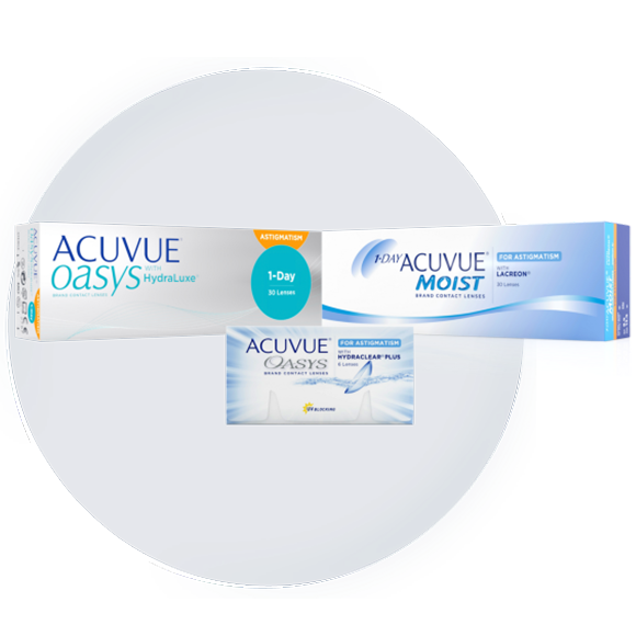 immagini confezioni lenti a contatto ACUVUE® per l'astigmatismo