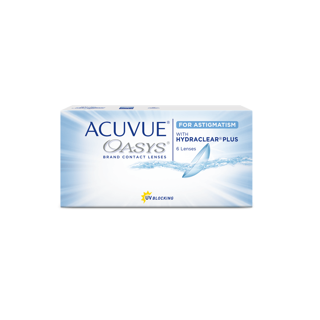 ACUVUE® OASYS при АСТИГМАТИЗМЕ с технологией HYDRACLEAR® PLUS в упаковке 6 шт.