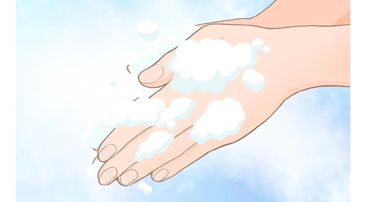 手指は清潔にしましょう 手指は清潔にしましょう