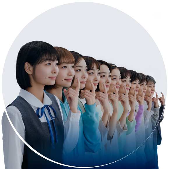 コンタクトレンズと女性