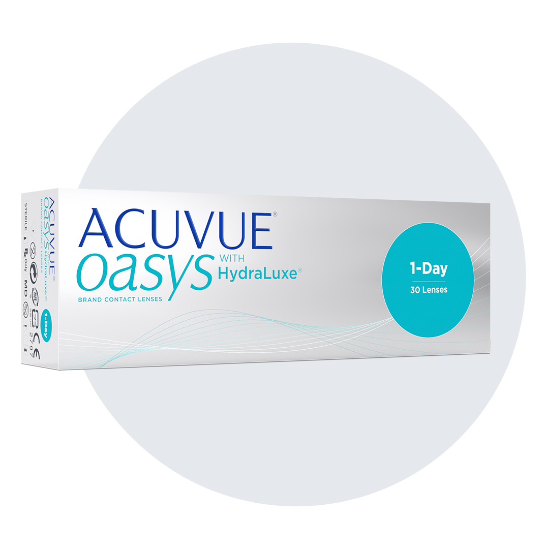ACUVUE OASYS Hydraluxe box.