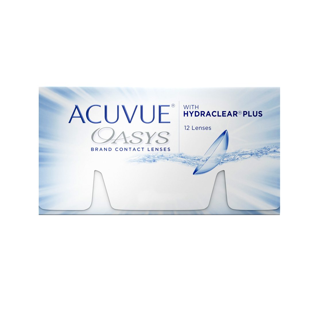 ACUVUE OASYS contact lenses with HydraClear Plus 12-Pack.