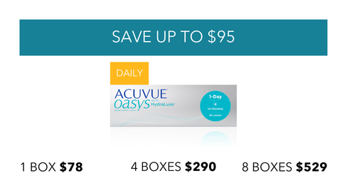  ACUVUE® OASYS 1-DAY WITH HYDRALUXE™ TECHNOLOGY