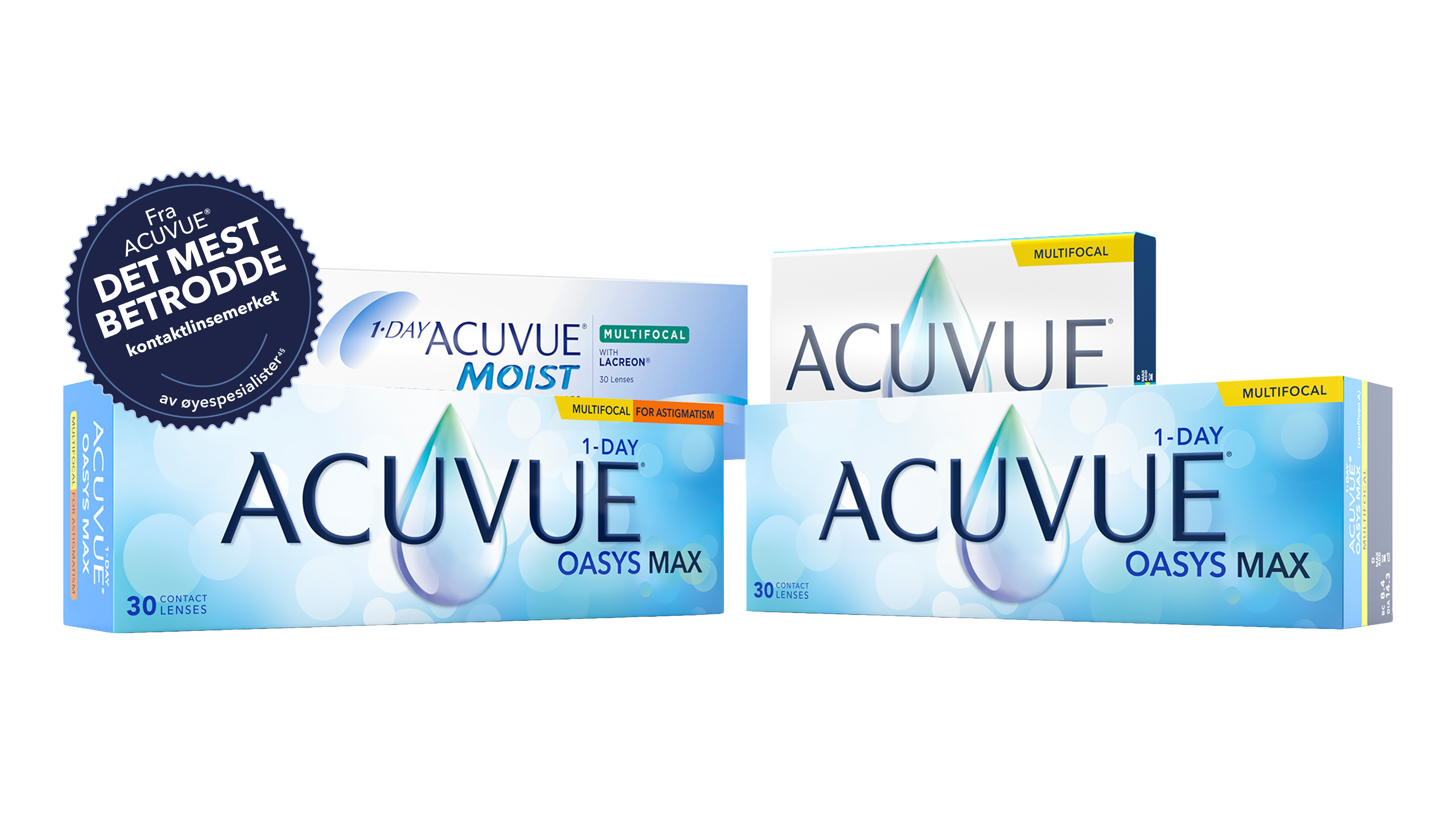 ACUVUE family packshots
