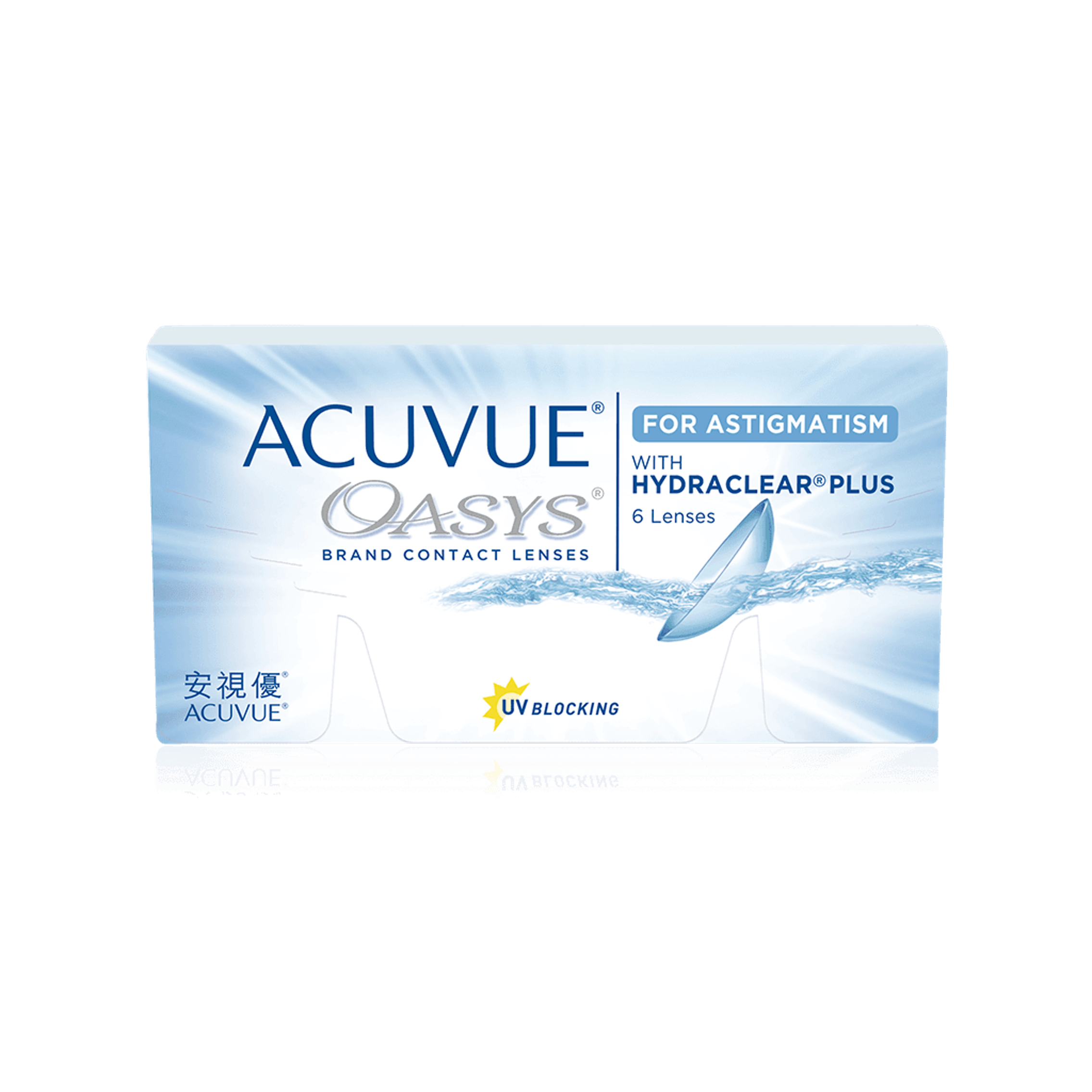 ACUVUE Packshot OASYS w HYDRCLEAR ASTIG 6P Front