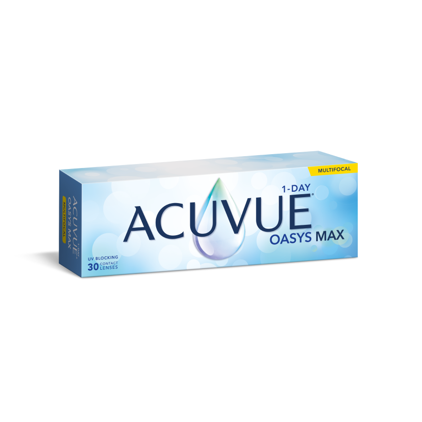 Упаковка контактных линз ACUVUE® OASYS 1-Day Max Multifocal