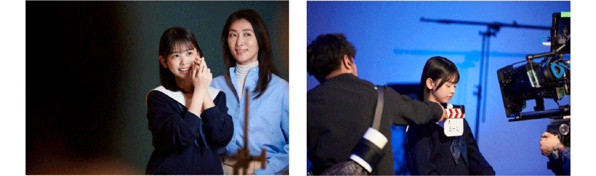 梶原 叶渚さんの撮影風景