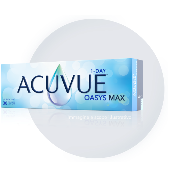 Confezione delle lenti a contatto ACUVUE® OASYS MAX 1-Day 