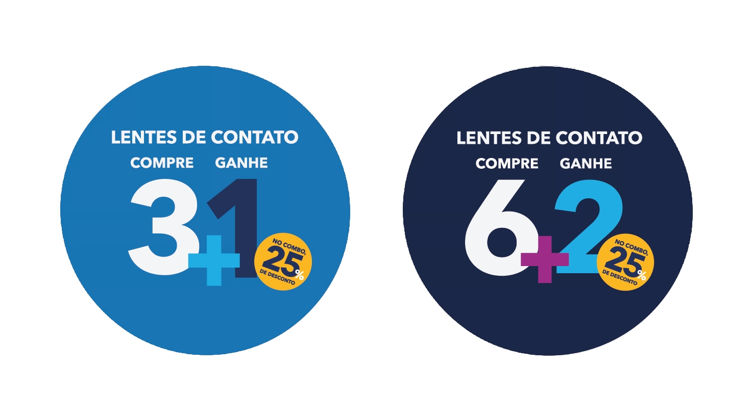 Promoção Compre 3 Ganhe 1 Lentes de Contato