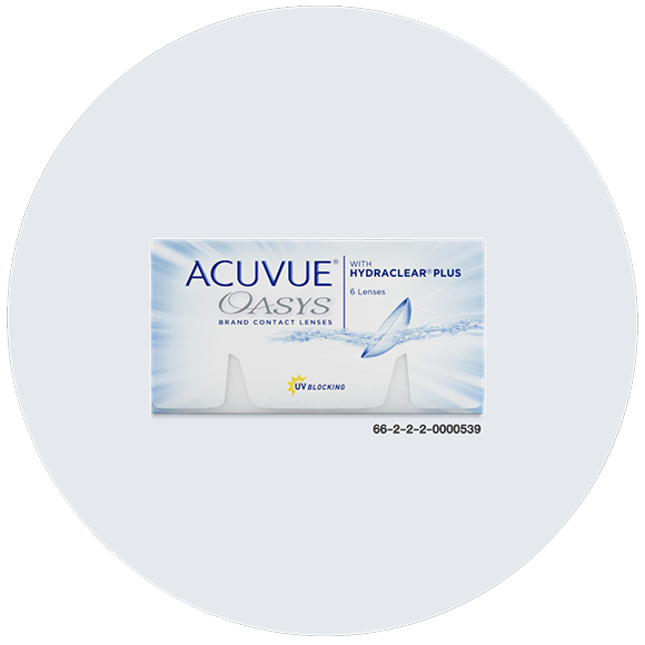 ACUVUE OASYS 2-Week box.