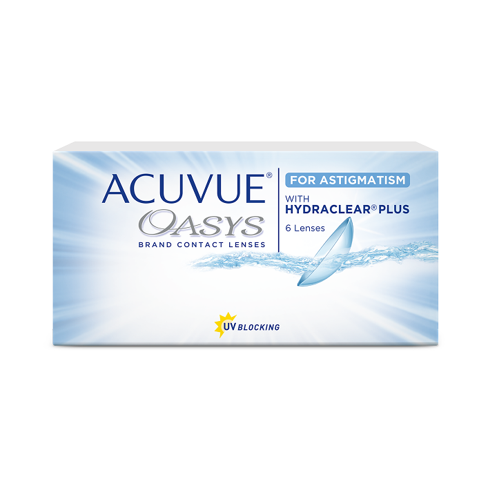 Контактные линзы ACUVUE OASYS for ASTIGMATISM with HYDRACLEAR PLUS в упаковке 6 шт.