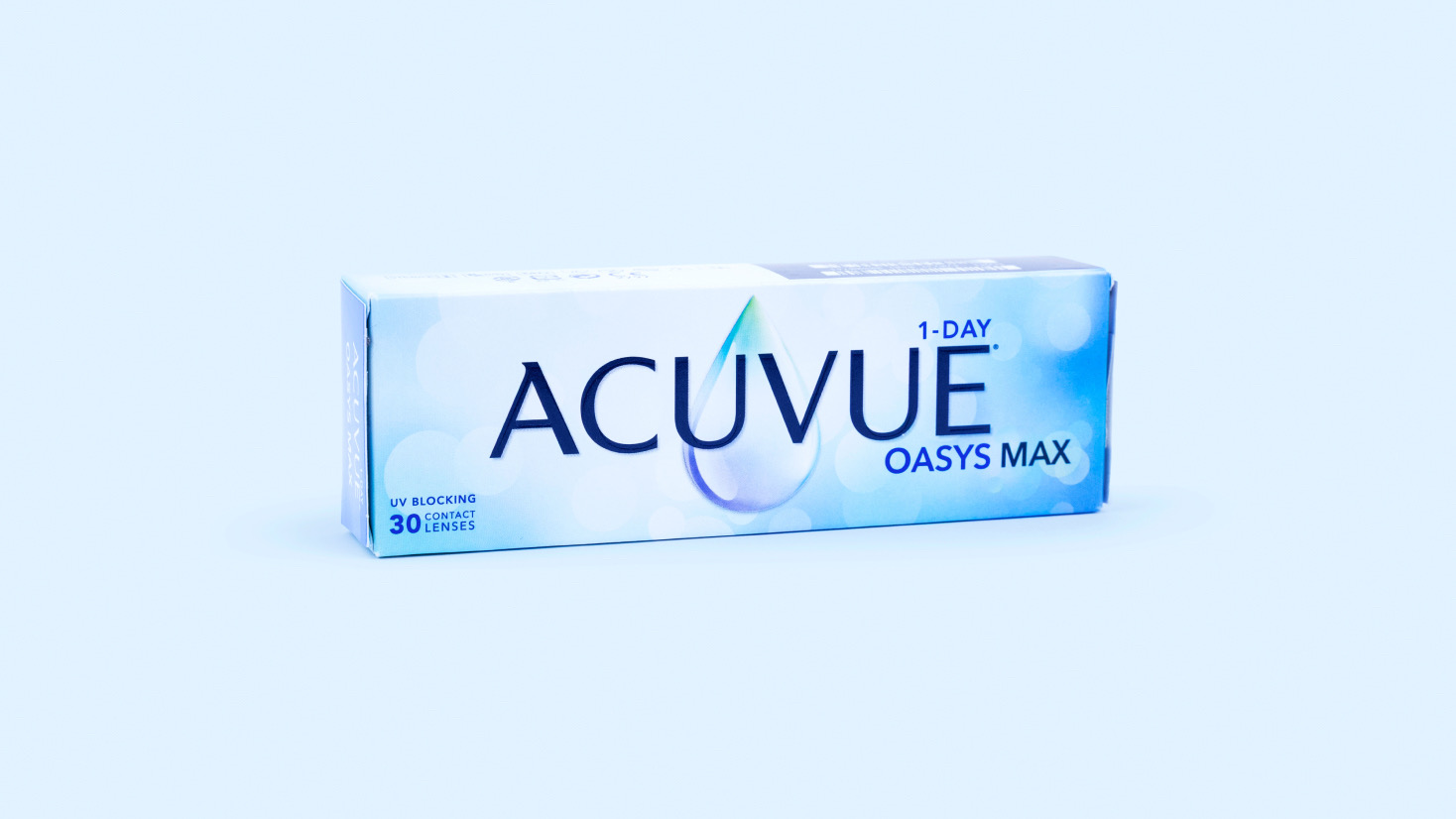 Produktová fotografie čoček ACUVUE® OASYS MAX 1-Day Produktová fotografie čoček ACUVUE® OASYS MAX 1-Day