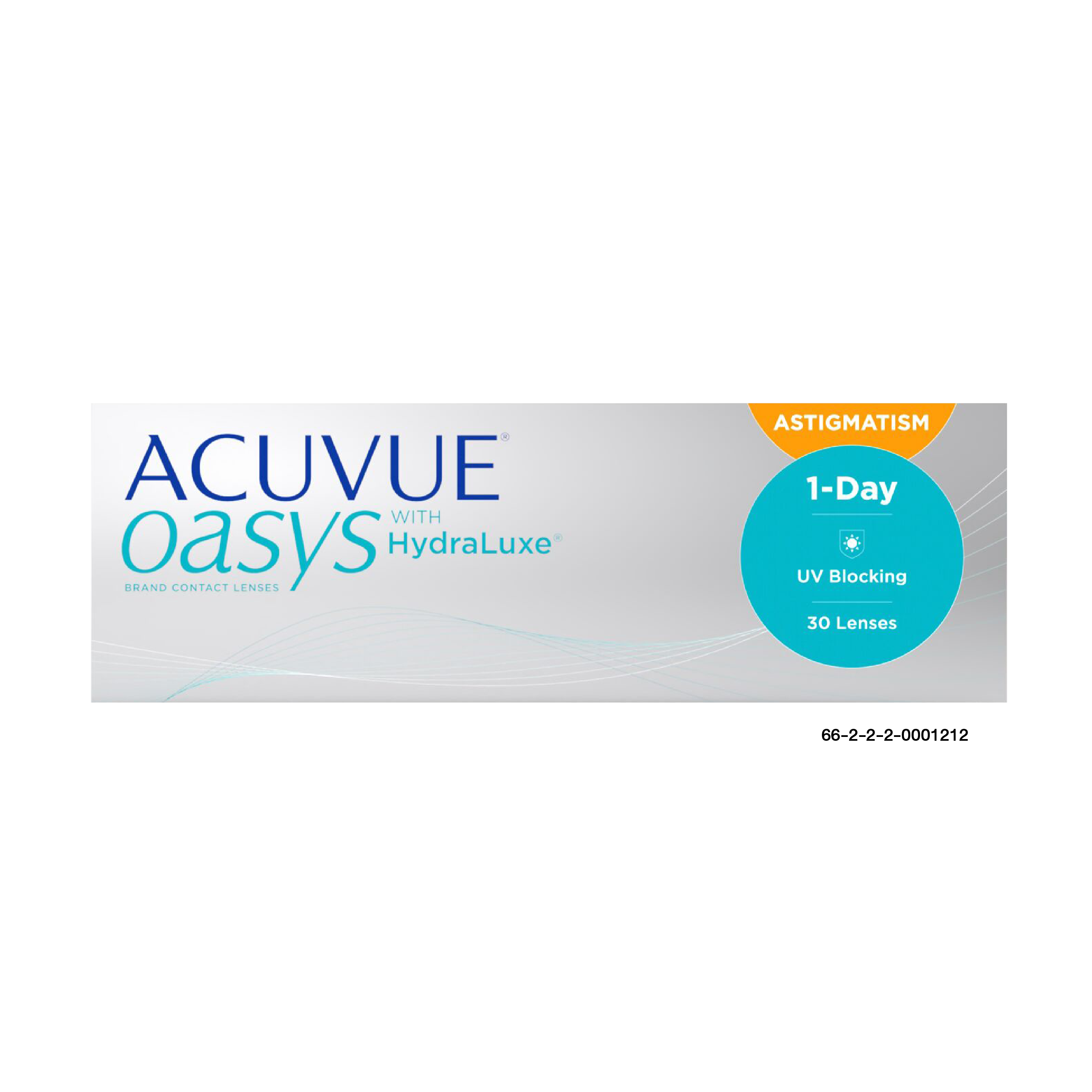 ACUVUE OASYS Hydraluxe for Astigmatism box.