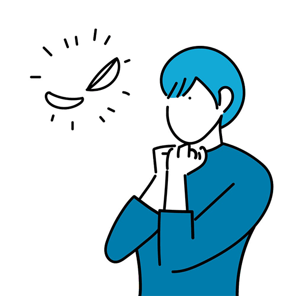 コンタクトレンズについて理解する女性 コンタクトレンズについて理解する女性