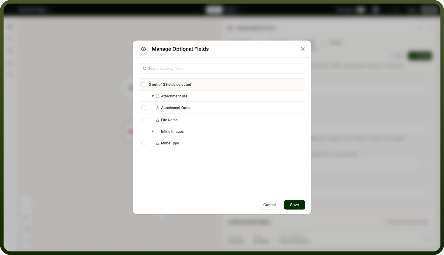optional fields