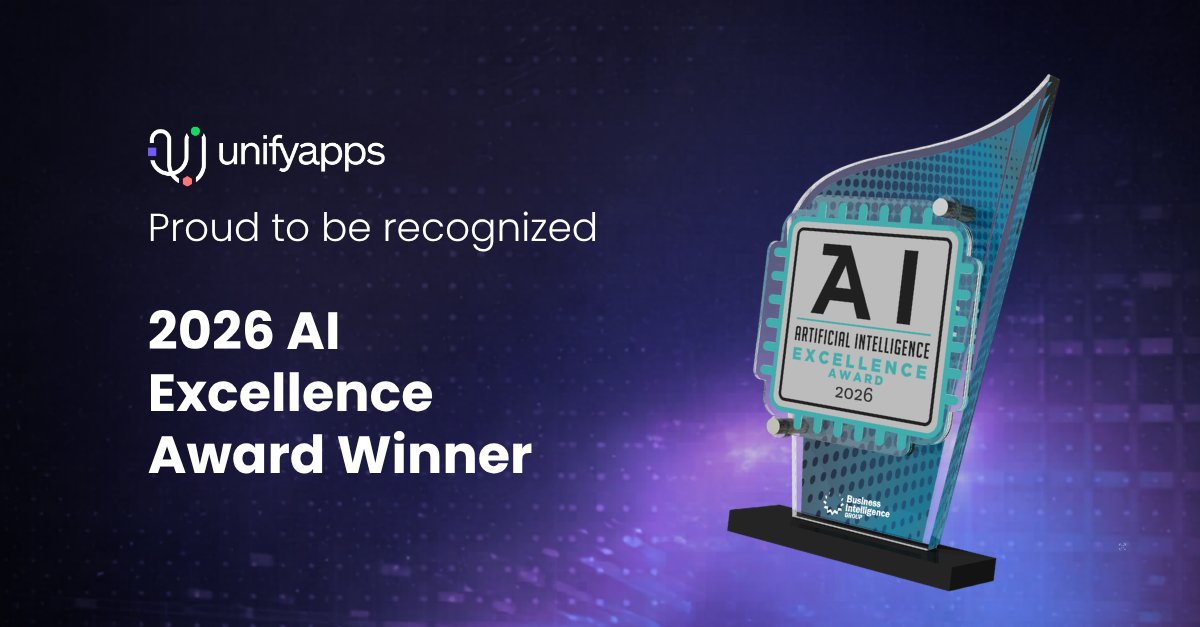 UnifyApps Honored with 2026 Artificial Intelligence Excellence Award ...