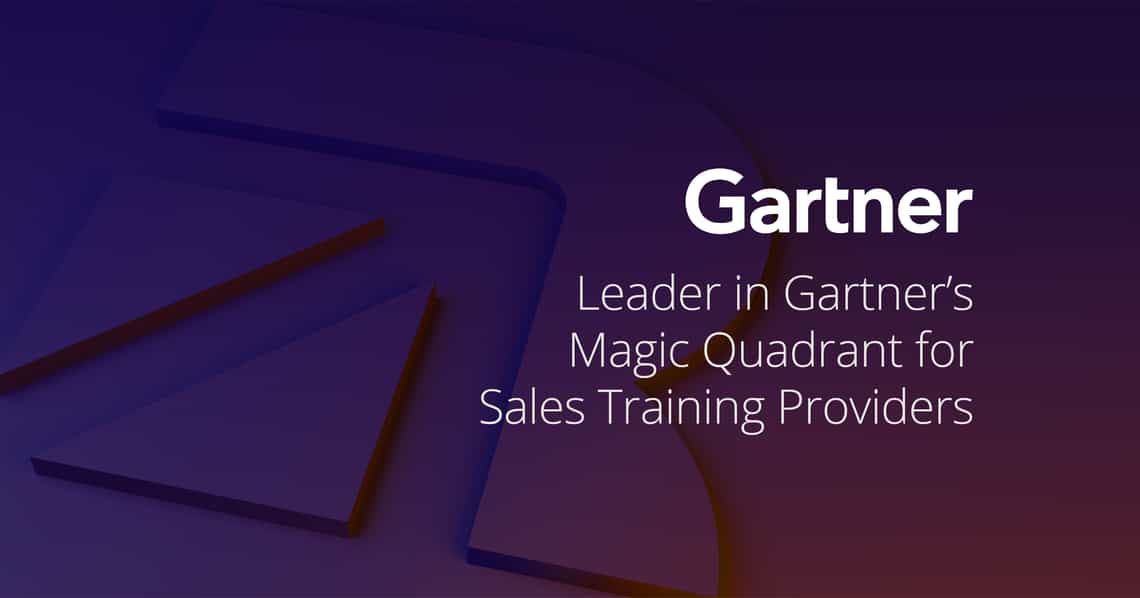 top sales training company award - gartner