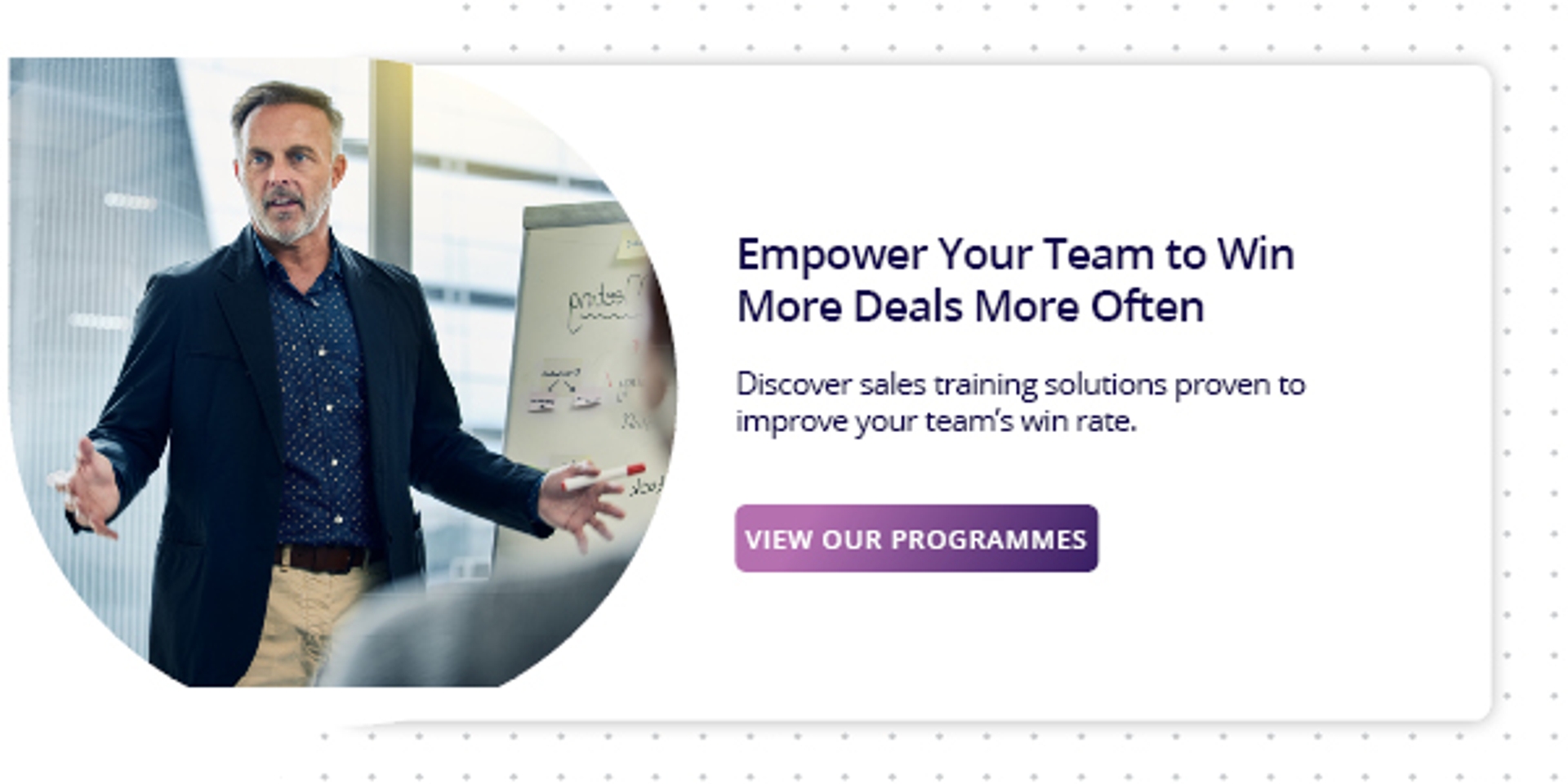 View sales training programmes to win more business