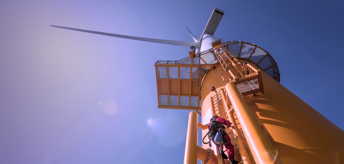 man climbing a ship tower to represent the risk of pursuing opportunities that don't have a strong chance of resulting in a closed deal