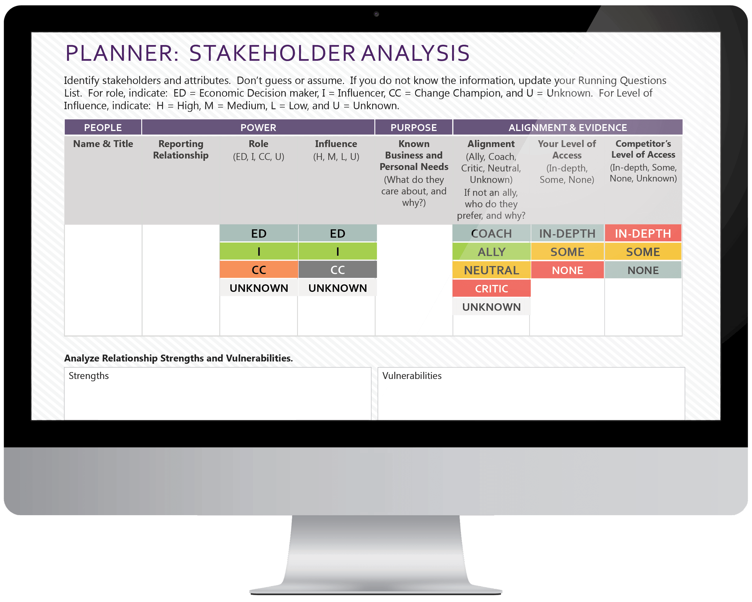 strategic account planning tool