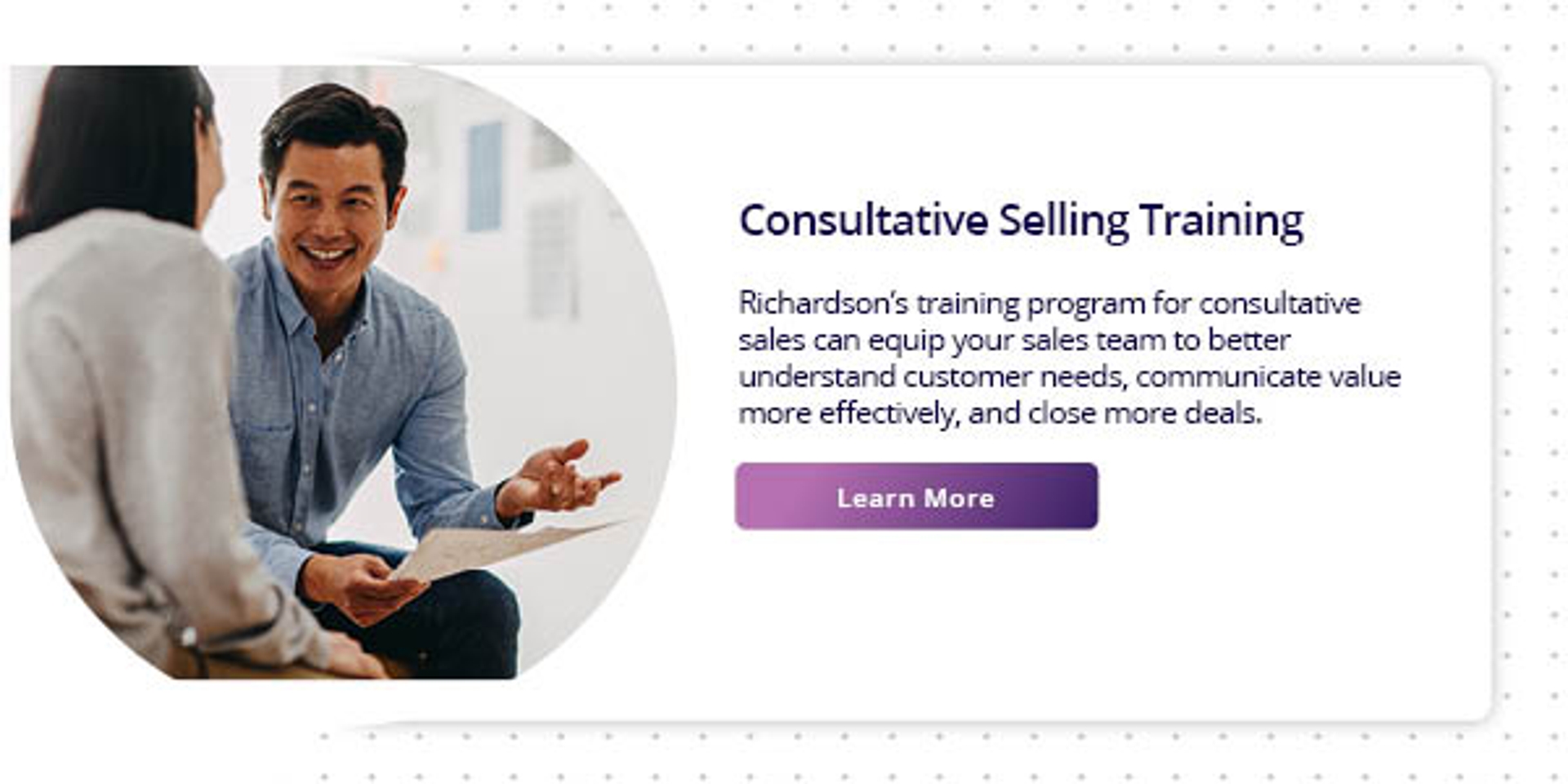 click here to learn about the consultative selling training program