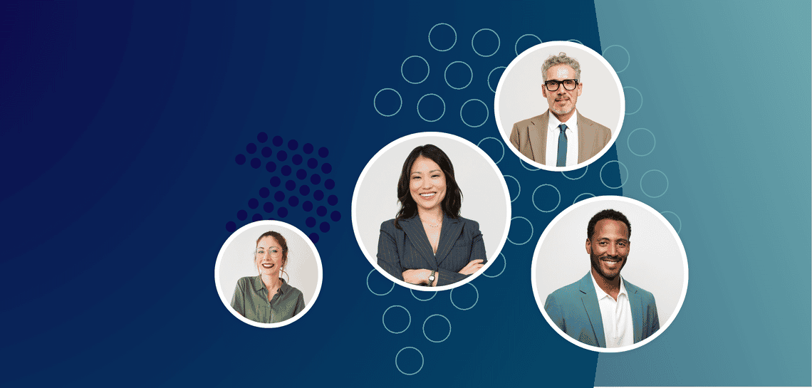 banner showing different sellers in bubbles to represent the different sales roles the richardson sales capability framework serves