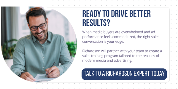 click here to contact richardson to learn more about sales training for media and advertising teams
