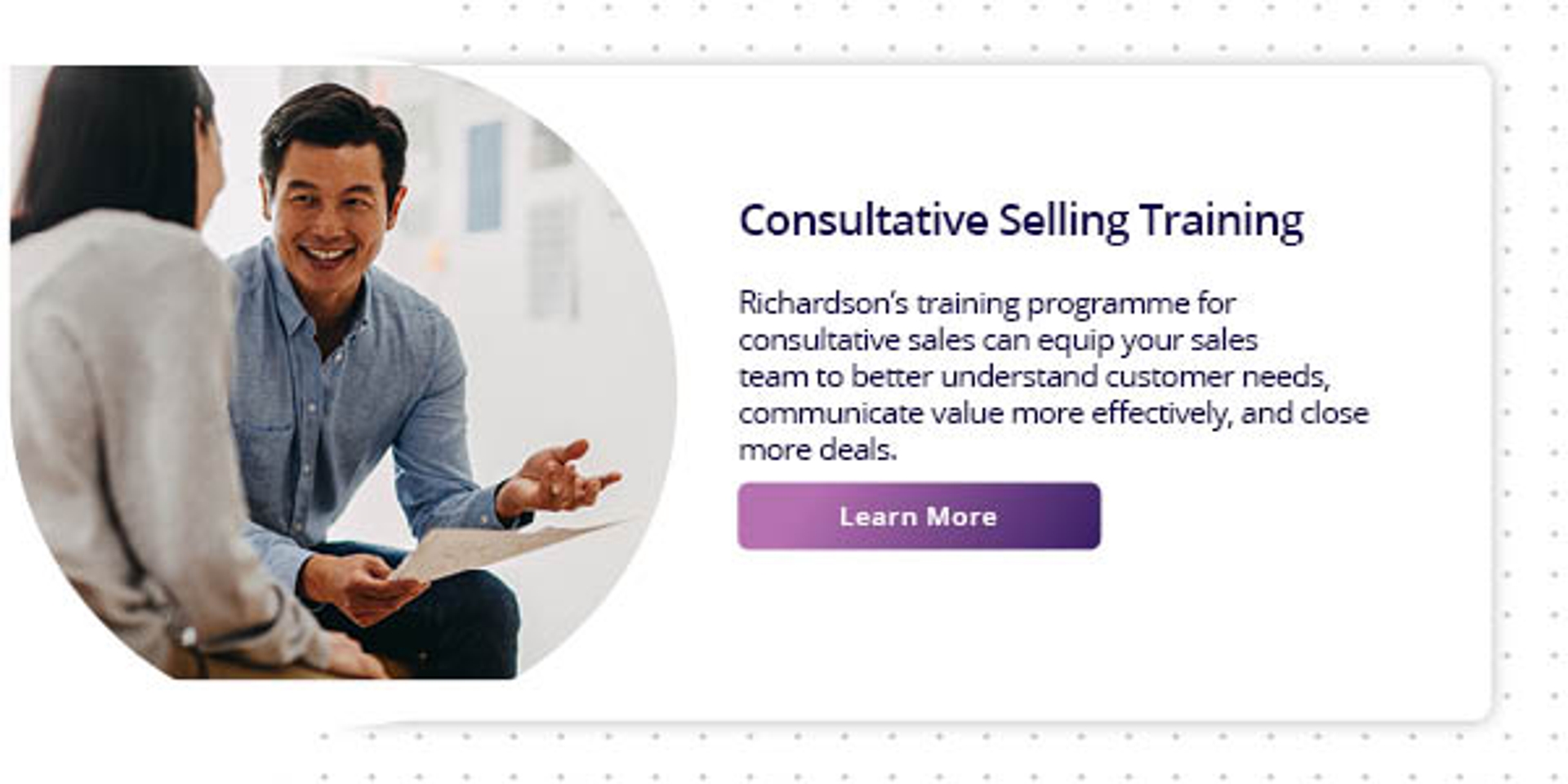 learn about richardson consultative selling training program