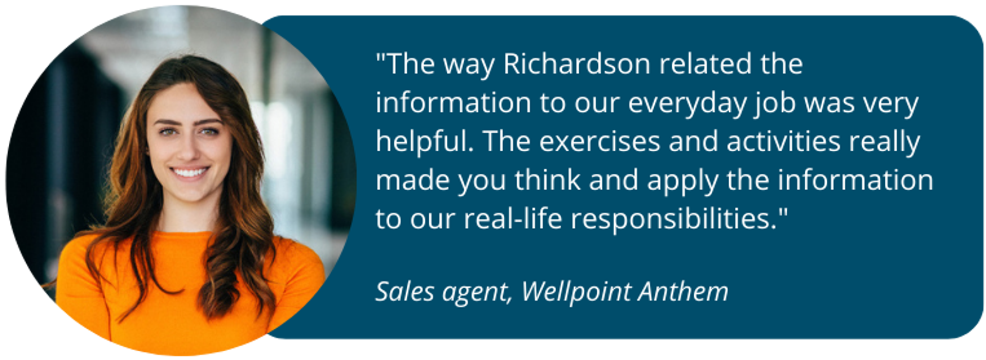 testimonial from sales agent at wellpoint - click here to read the full case study that says 