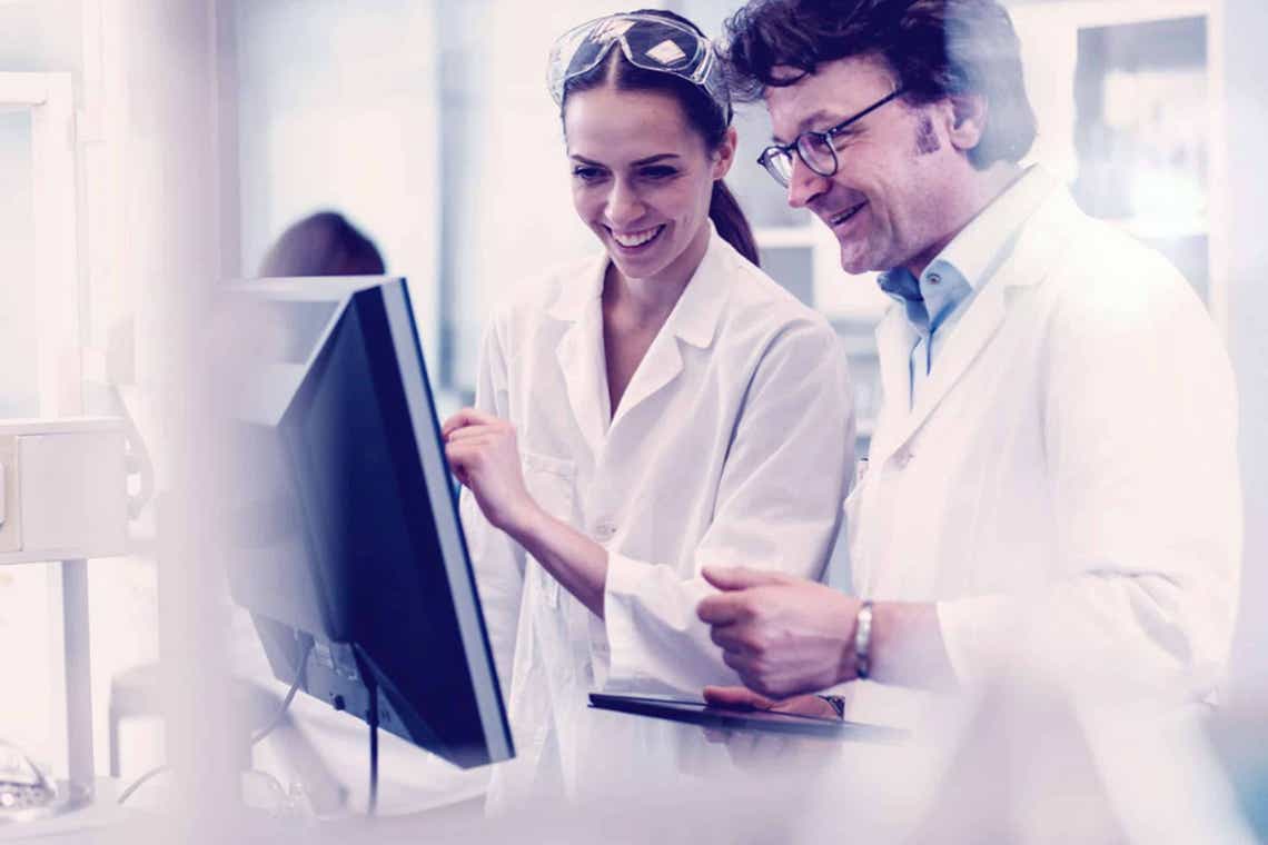 scientists working at the laboratory picture id545580828