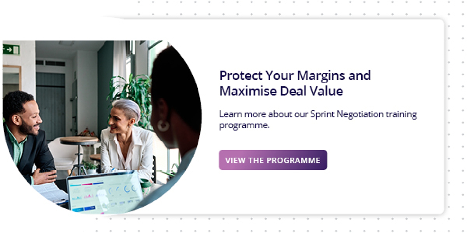 Learn about our Sprint Negotiations™ sales training programme