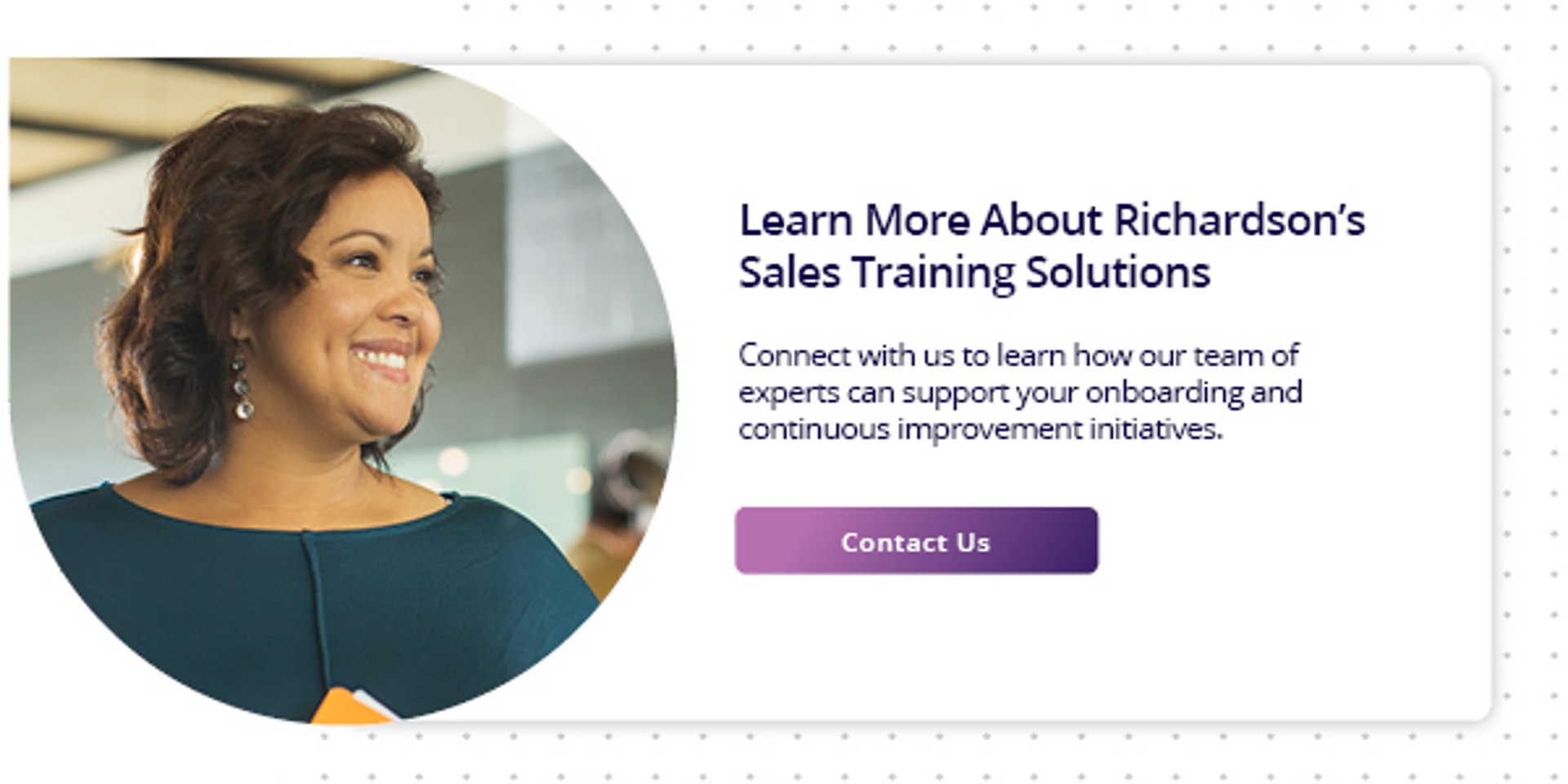 click here to contact richardsont to learn how we can help your team achieve their sales goals