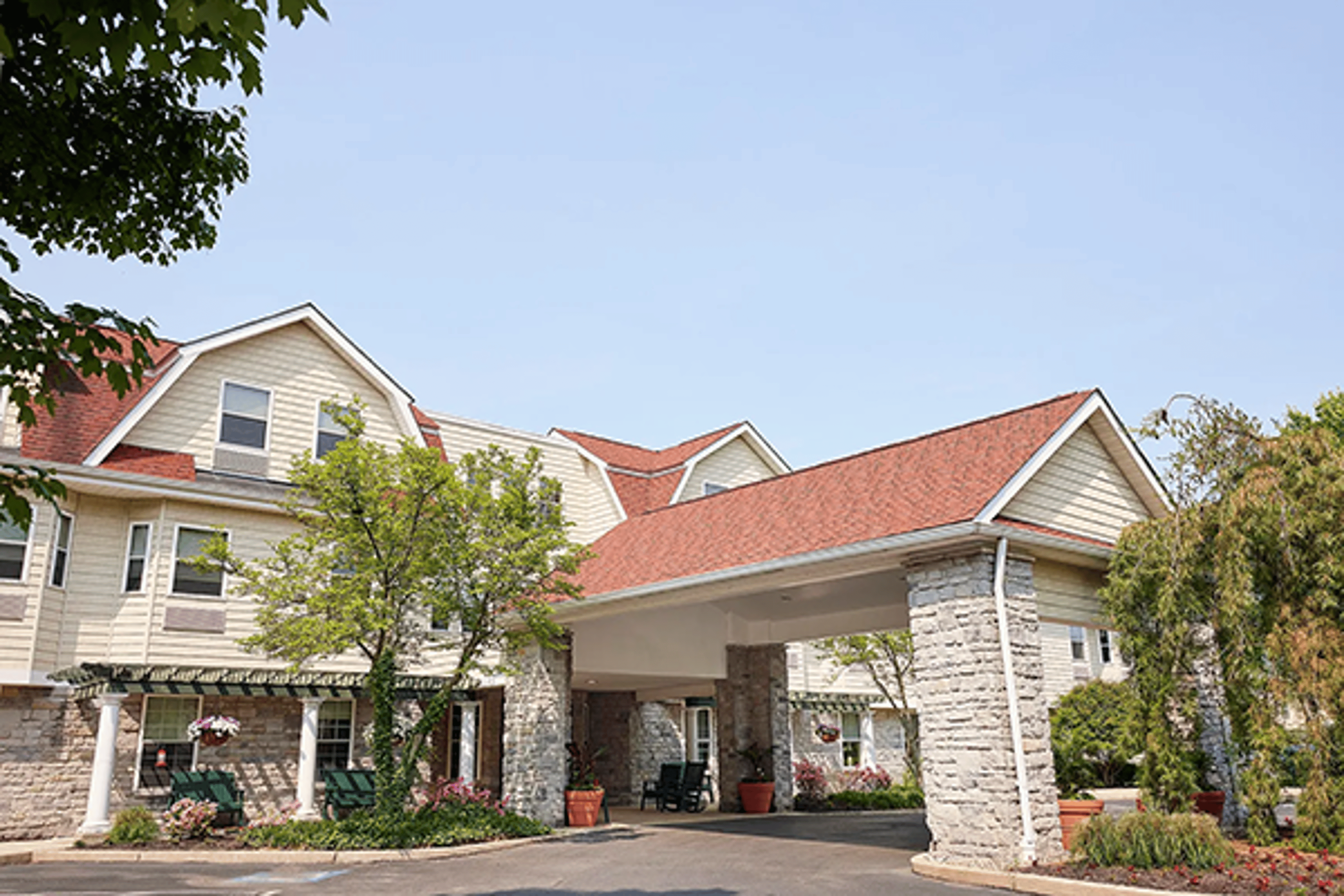 Outside view of Haverford Estates Entrance